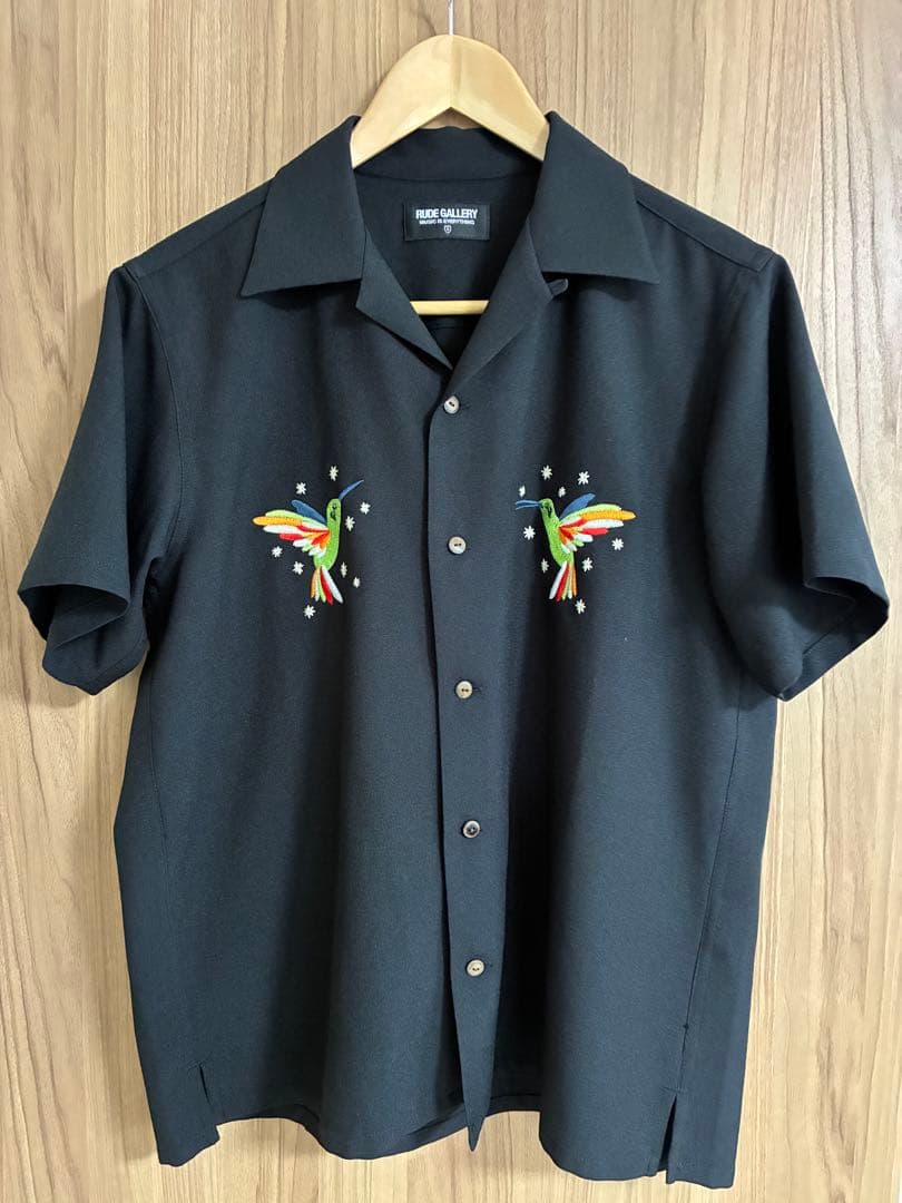 ルードギャラリー ハミングバードシャツ 黒