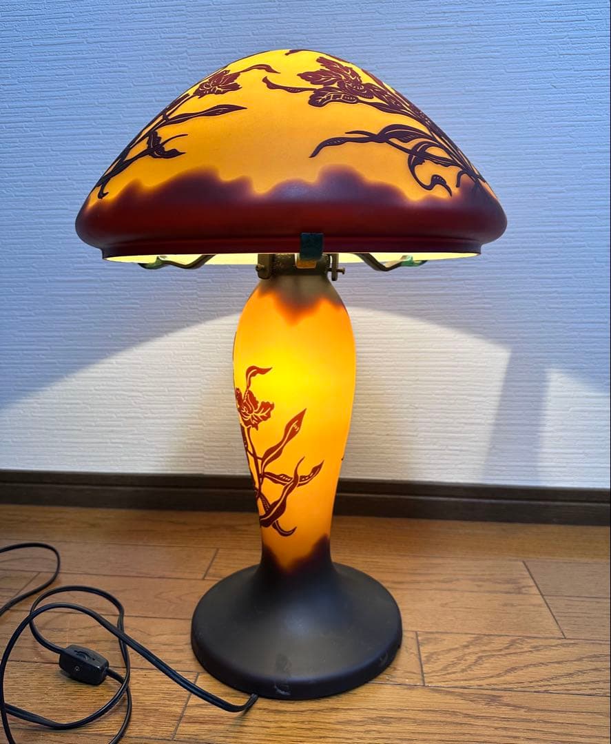 アンティークランプ　スイッチ、２灯式　通電確認済