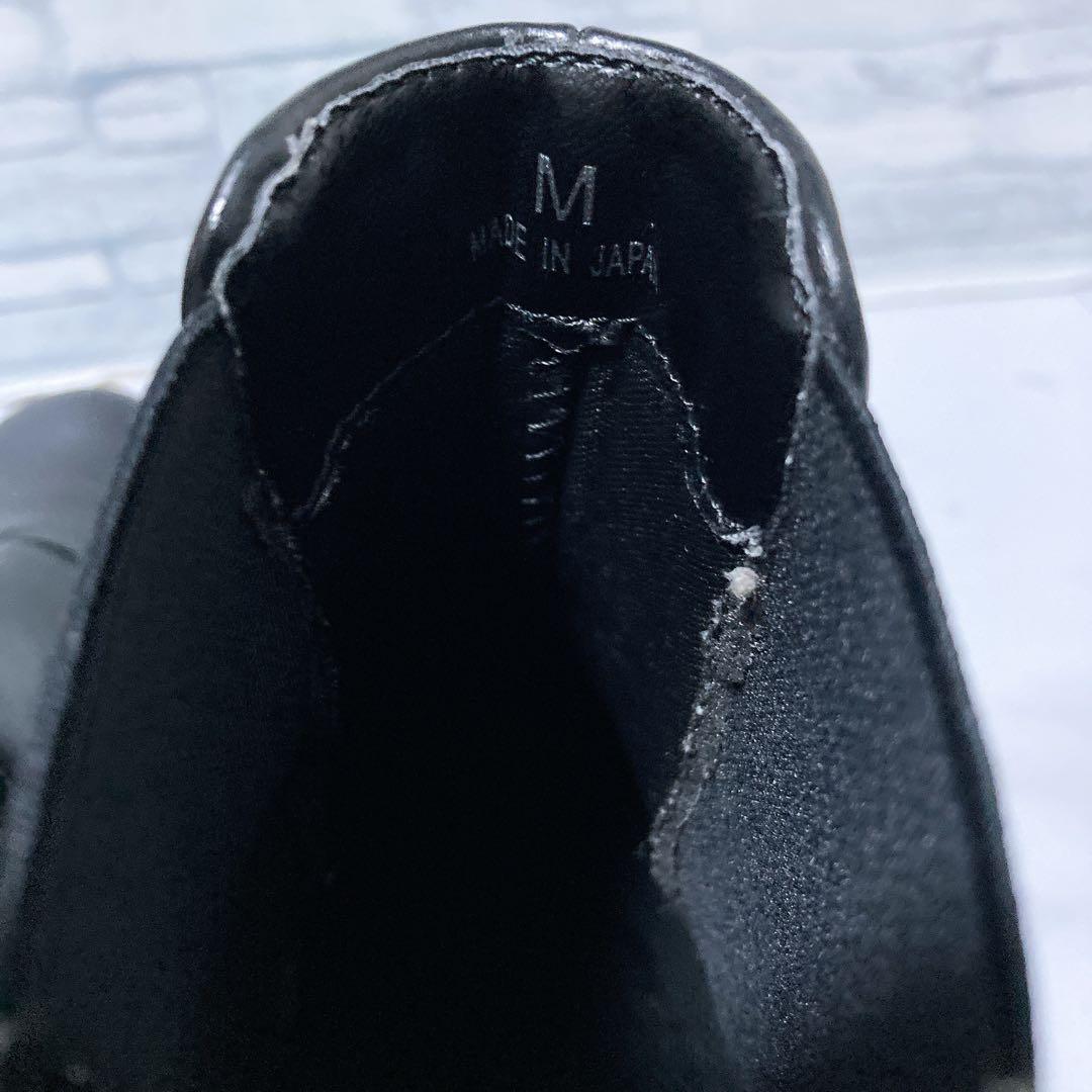 新品 RAKUNA 整体サイドゴアブーツ M ショートブーツ 外反母趾 黒