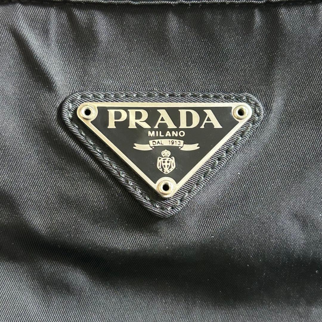 人気❣️PRADA プラダ ナイロン ハンドバッグ 三角ロゴ テスート　ブラック