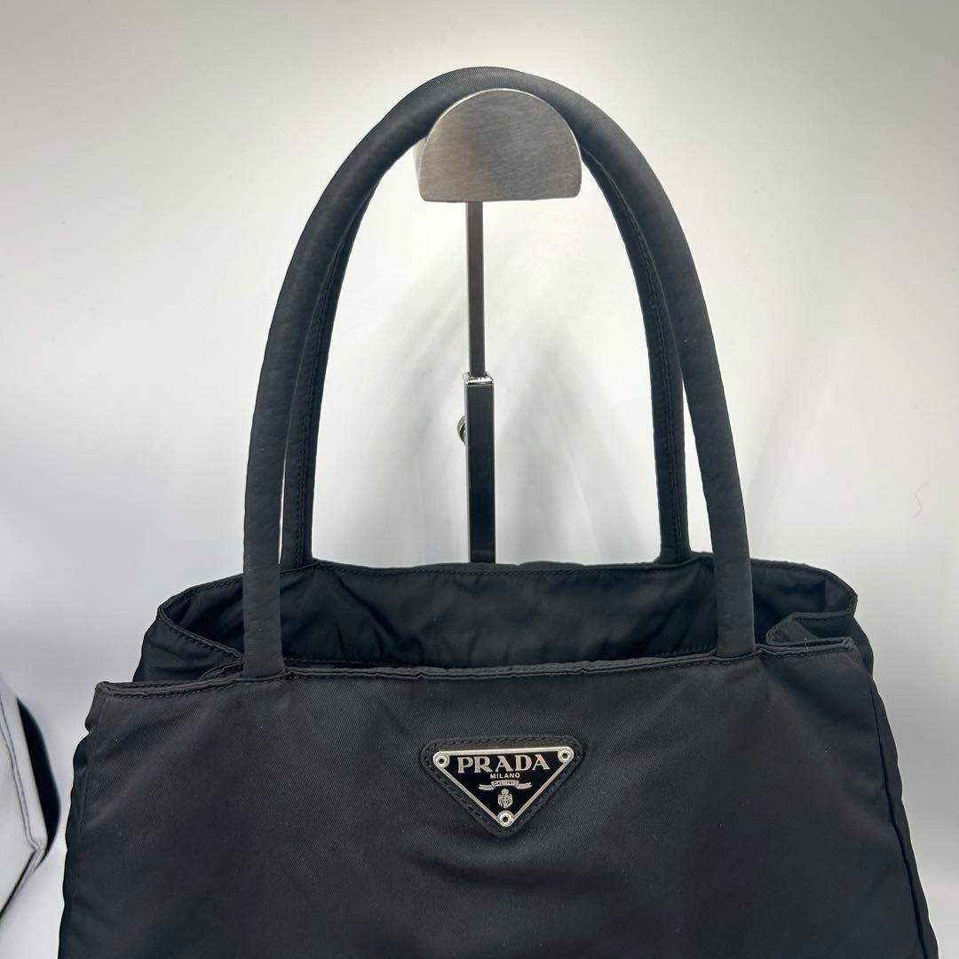 人気❣️PRADA プラダ ナイロン ハンドバッグ 三角ロゴ テスート　ブラック