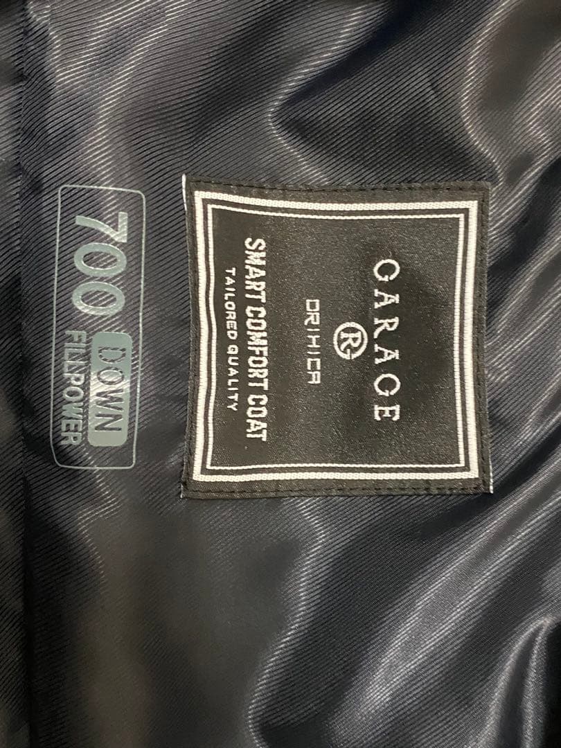 (洗濯機)ORIHICA 中綿入りダウンコート　ネイビー