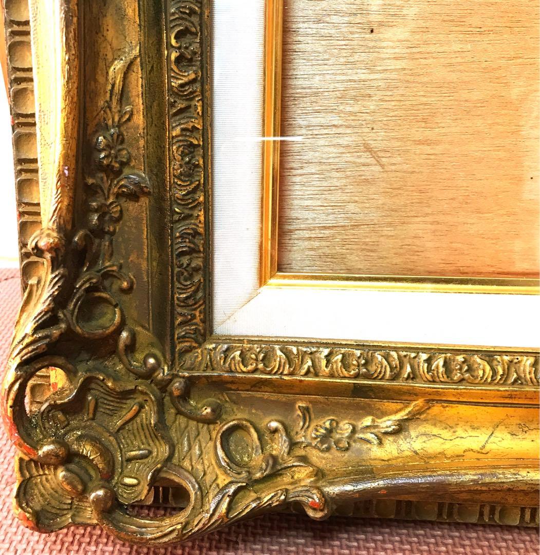 アンティーク　油絵　水彩画　日本画　西洋画　額縁　ゴールド　①