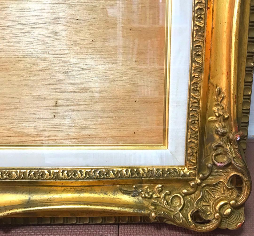 アンティーク　油絵　水彩画　日本画　西洋画　額縁　ゴールド　①