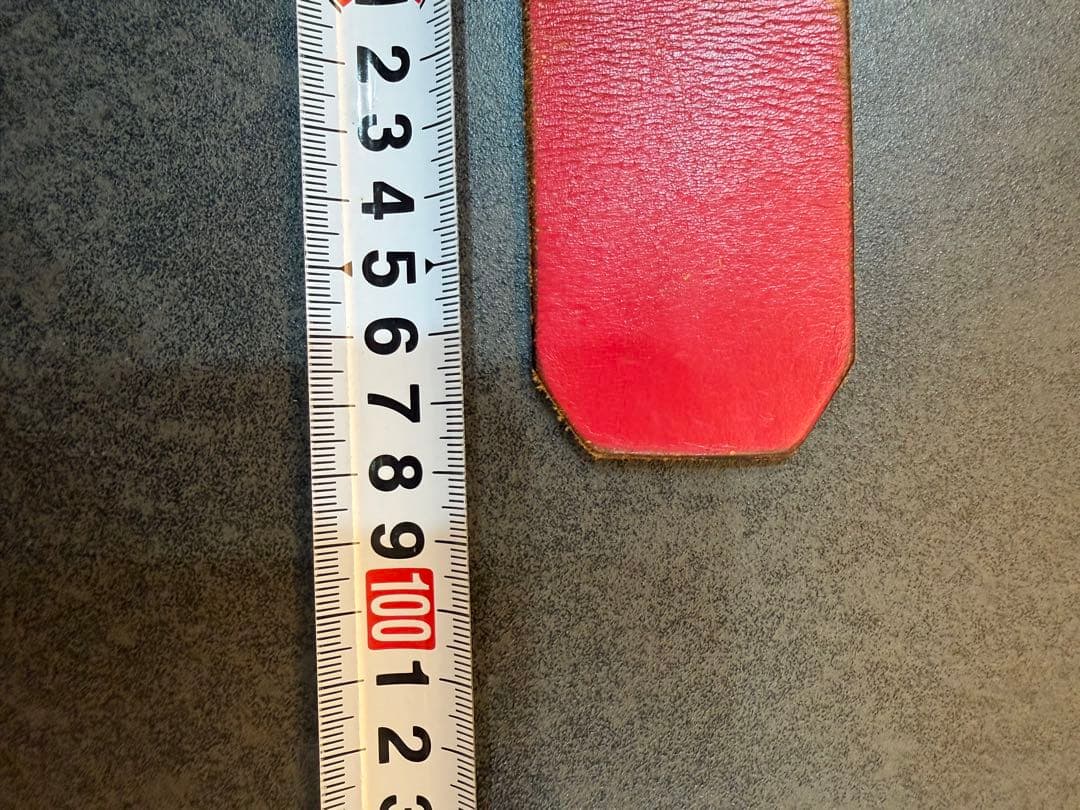 エヴィス ど根性ベルト レザーベルト 赤 レッド EVISU