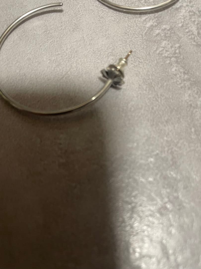 新品！クロムハーツ Chrome Hearts　 フープ ピアス シルバー