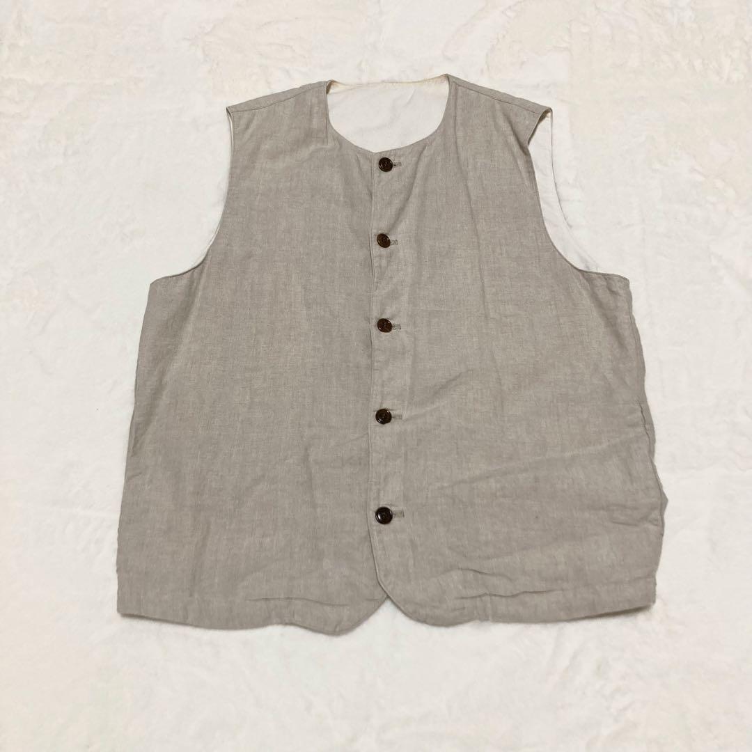 nest Robe CONFECT リネンクルーネックベスト　サイズ4