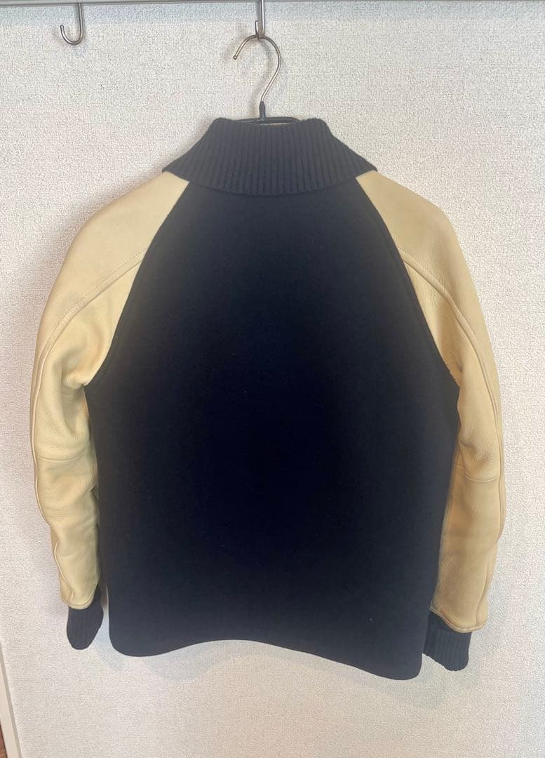 Ron Herman レザースリーブ ウールスタジャン／ブルゾン