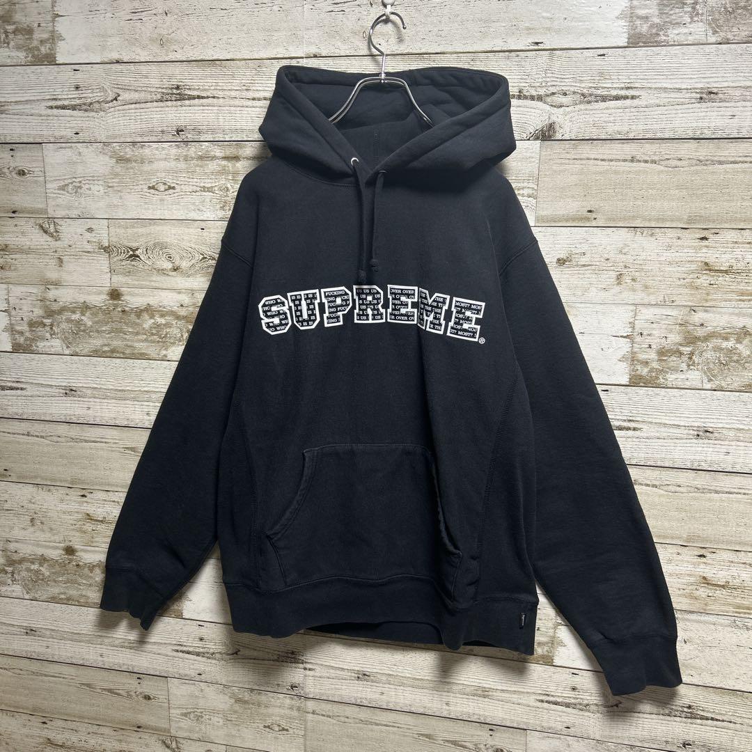 【ayum】シュプリーム♤刺繍ビッグロゴ　川口春奈着用Lサイズパーカー