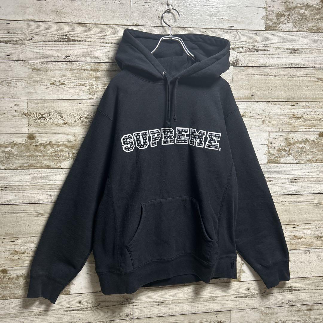 【ayum】シュプリーム♤刺繍ビッグロゴ　川口春奈着用Lサイズパーカー