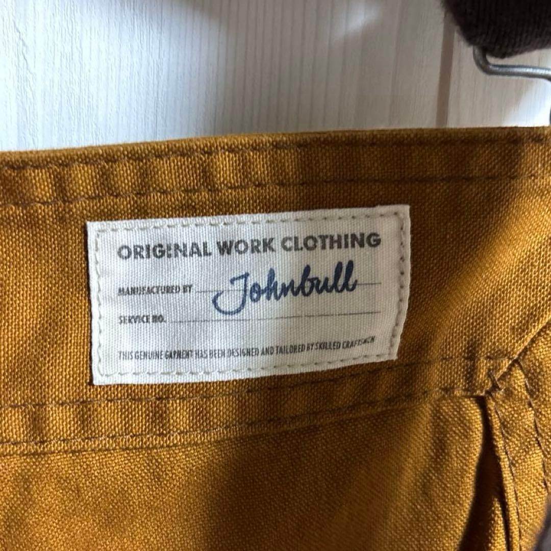 極上JOHNBULLワークオーバーオールパンツ日本製ミリタリーサロペット製品染め