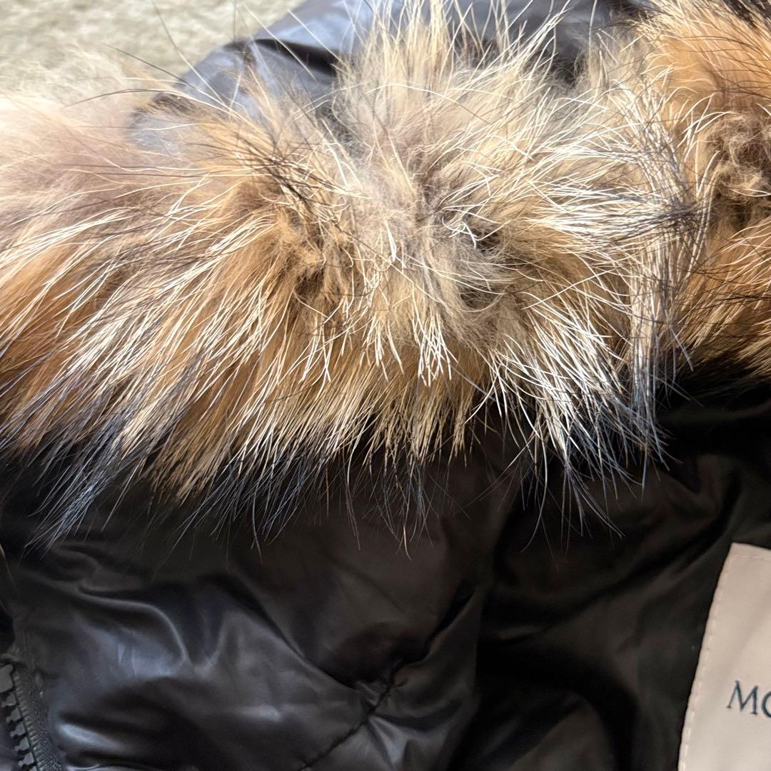 モンクレール ロングダウンコート サイズ1 ブラック