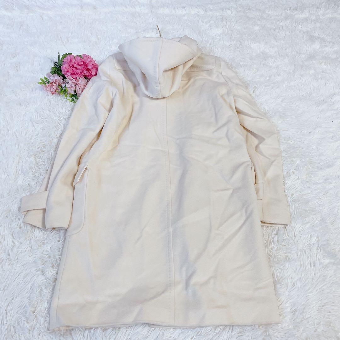 美品　マックスマーラ　ステュディオ　ウール　ダッフルコート　ホワイト　42