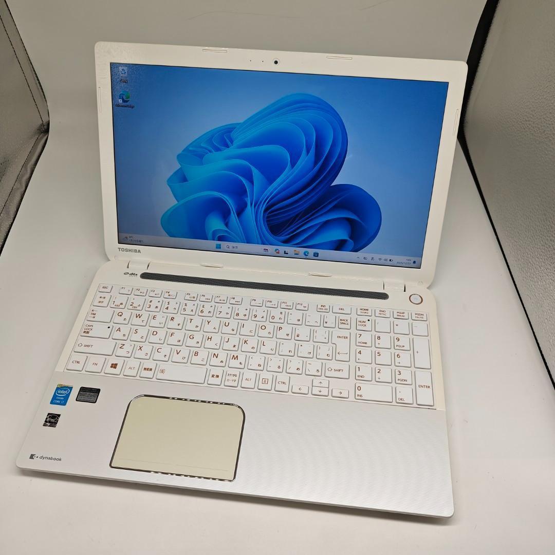 【東芝】T553 高速i7 SSD512GB 16GB ホワイト ノートPC