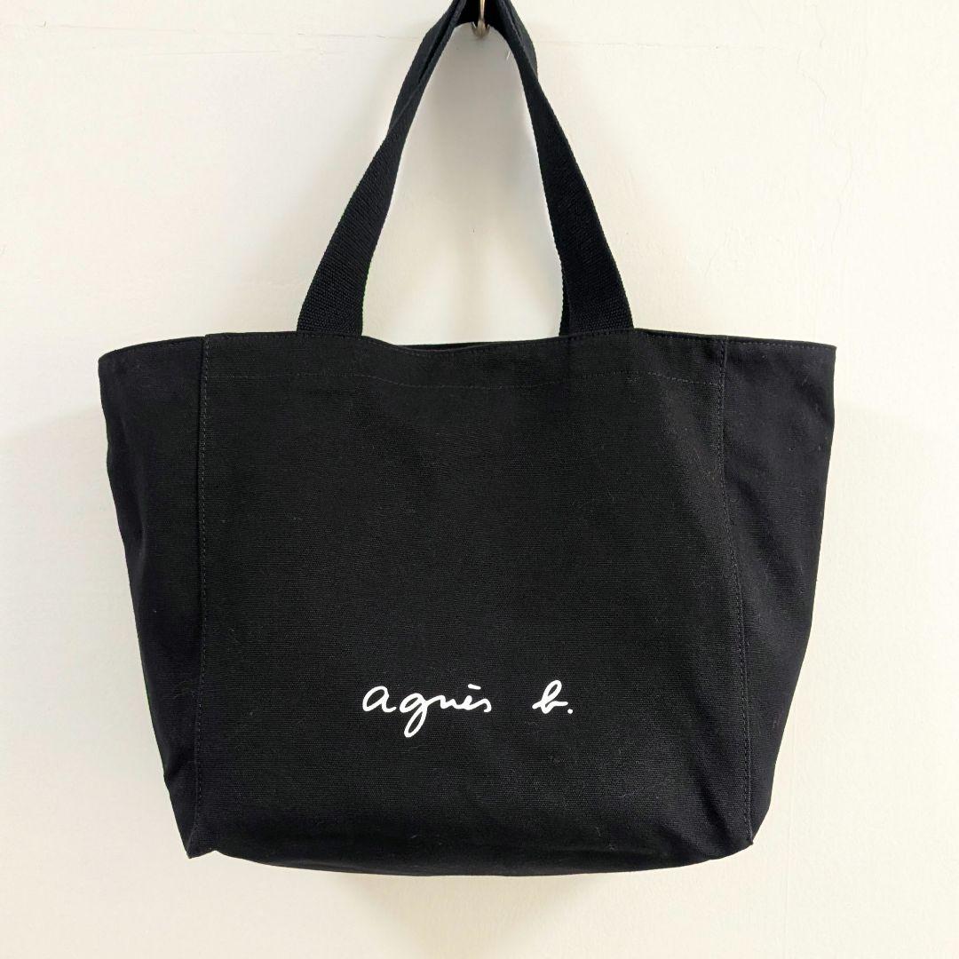 【正規品 新品】定価11000円 agnès b. ロゴトートバッグ 黒
