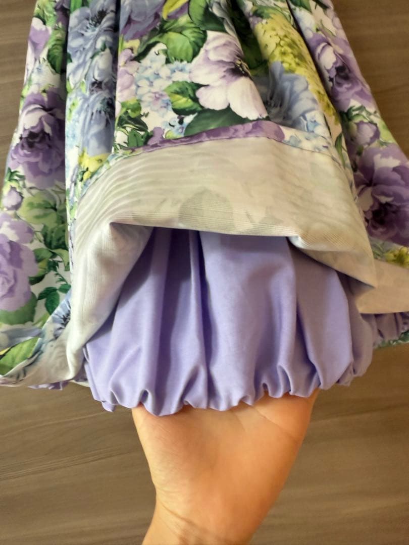 ANNA SUI mini花柄ノースリーブワンピース