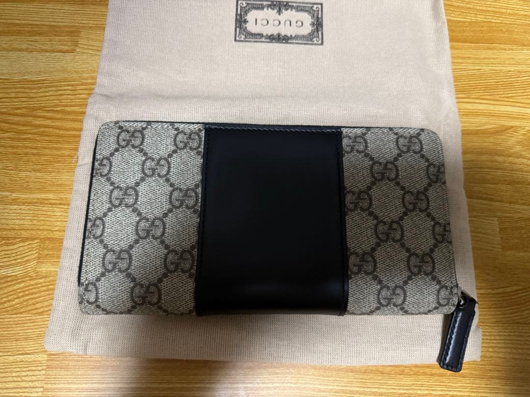 GUCCI GGキャンバス レザー 長財布