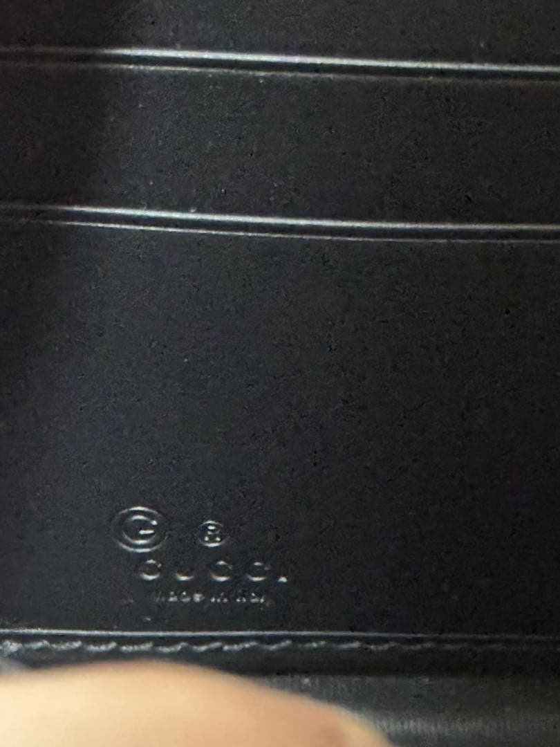 GUCCI GGキャンバス レザー 長財布