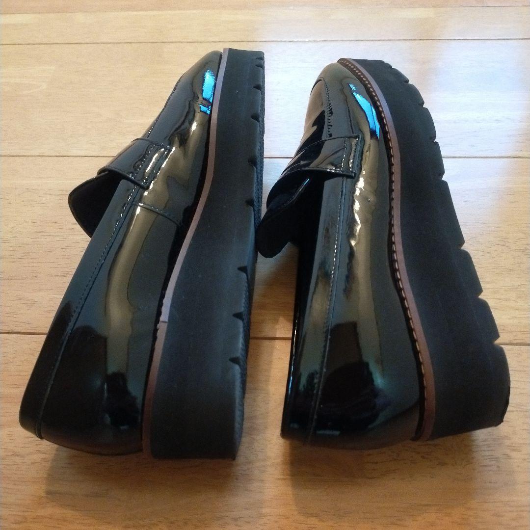 OUR エナメルレザーのローファーシューズ 23cm 卒業 入学 卒園