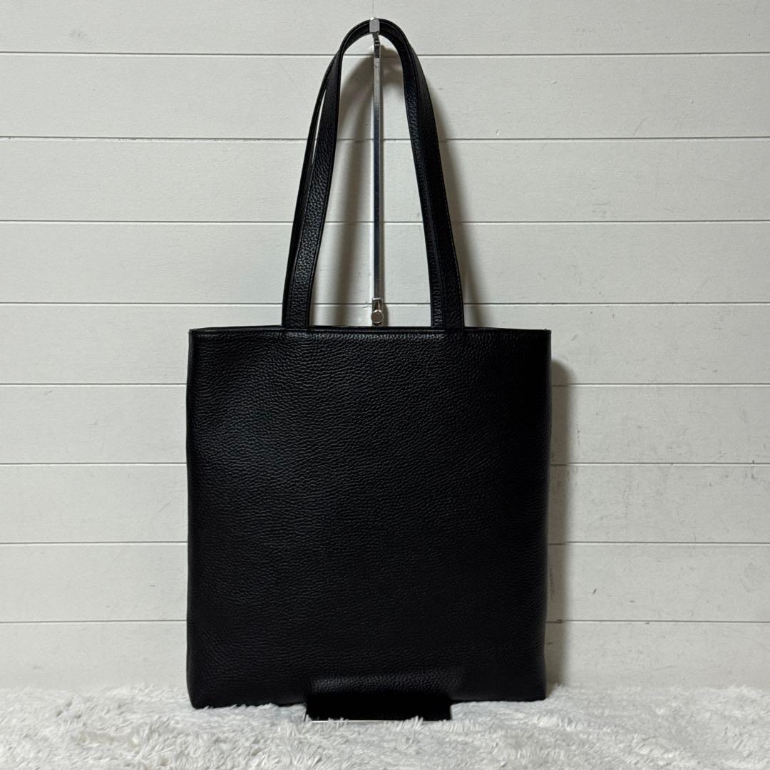 未使用級✨ハッシュタグ　レザー　スマートトートバッグ　現行　シボ革　ブラック