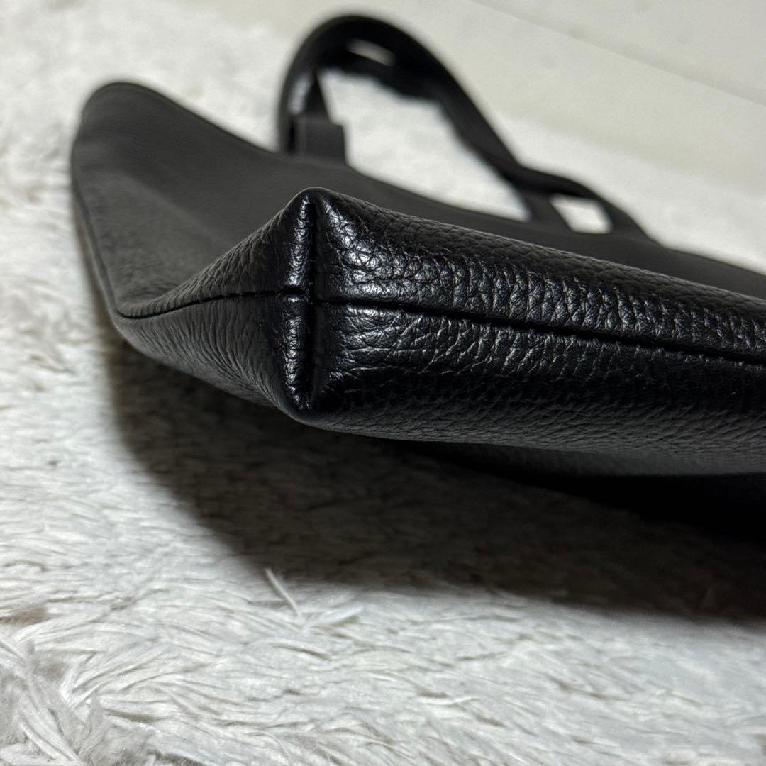 未使用級✨ハッシュタグ　レザー　スマートトートバッグ　現行　シボ革　ブラック