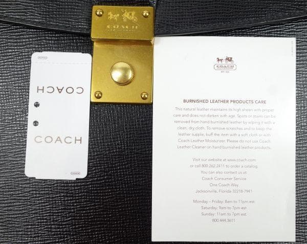 COACH コーチ 『ベッドフォード』 サフィアノレザー アタッシェ 【逸品】