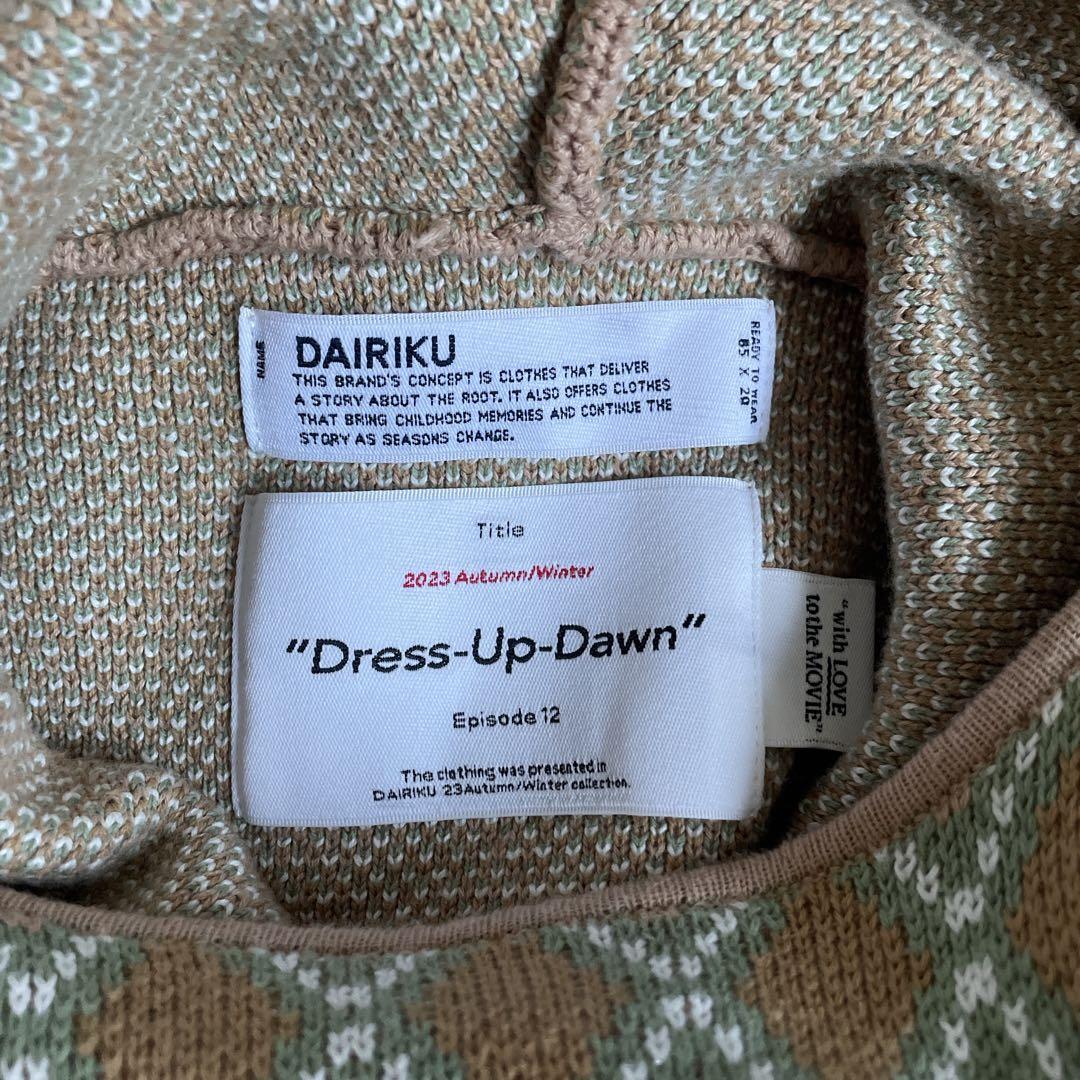 トップス DAIRIKU FACE COVER KNIT PULLOVER 23AW