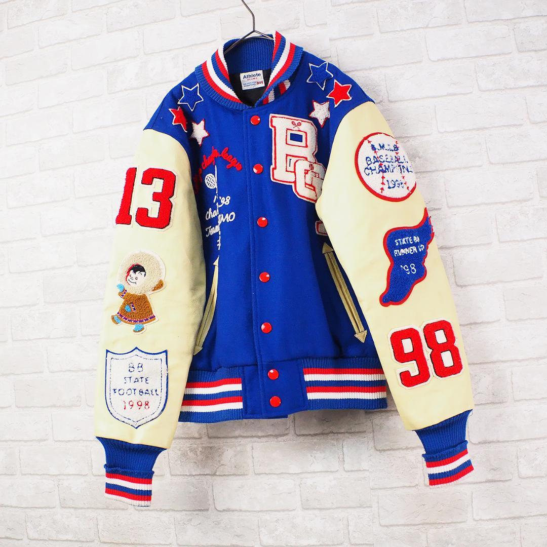 激レア♡【Beams Boy】athlete/袖レザー切替/フルデコ/スタジャン