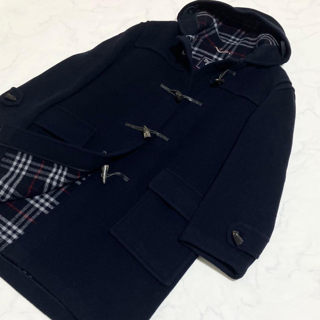 Burberrys バーバリー ダッフルコート ノバチェック ネイビー XL