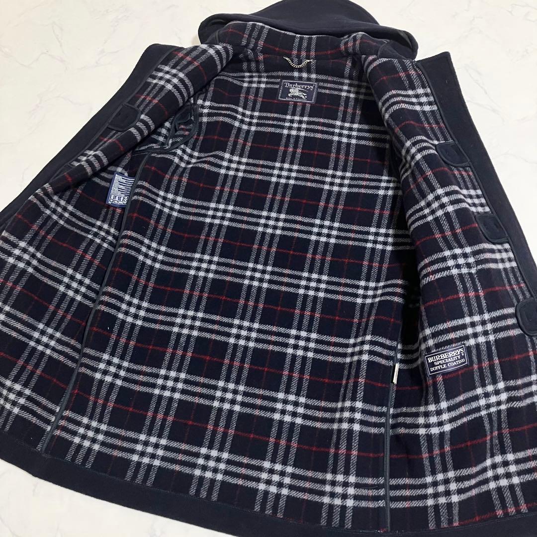 Burberrys バーバリー ダッフルコート ノバチェック ネイビー XL