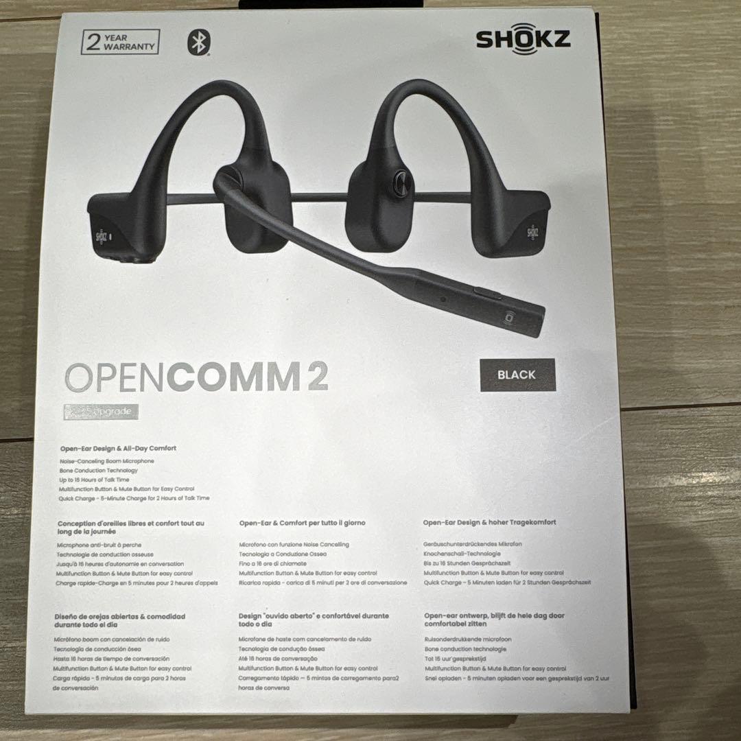 【新品・未使用】Shokzマイク付骨伝導ワイヤレスヘッドホン