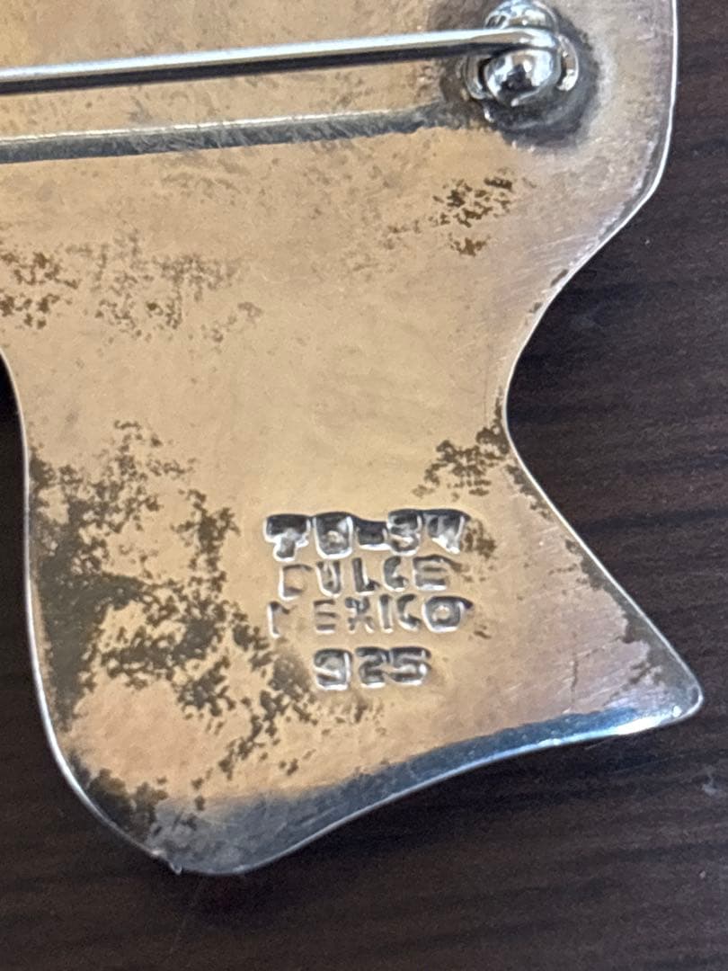 Taxco Dulce Plateros工房メキシコシルバー925 ブローチ