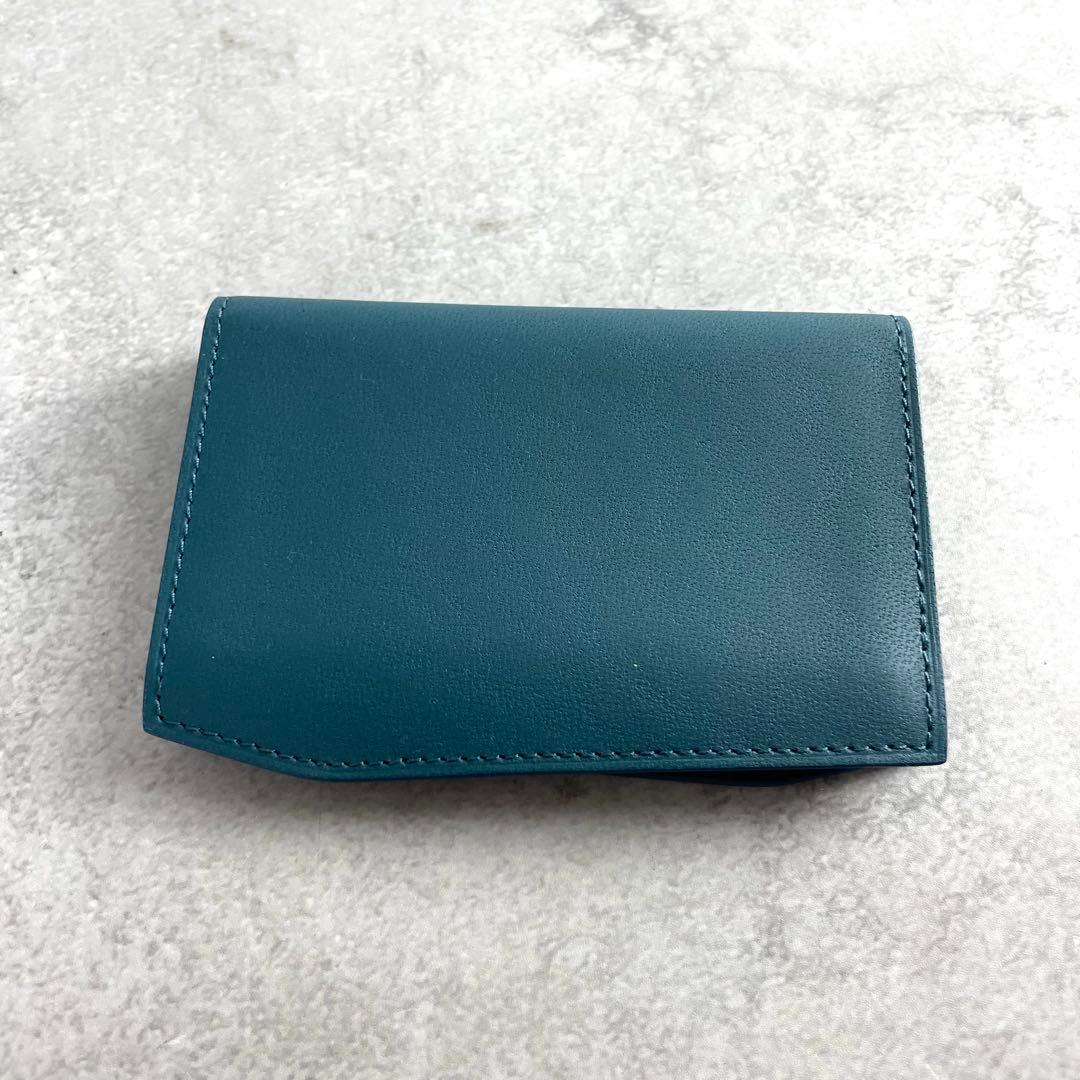 未使用✨ corthay カードケース コルテ キャメルレザー 本革 ブルー