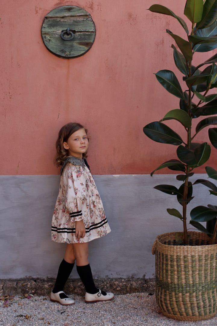 m*k様 Bonjour diary 花柄チュニック　ワンピース　8Y