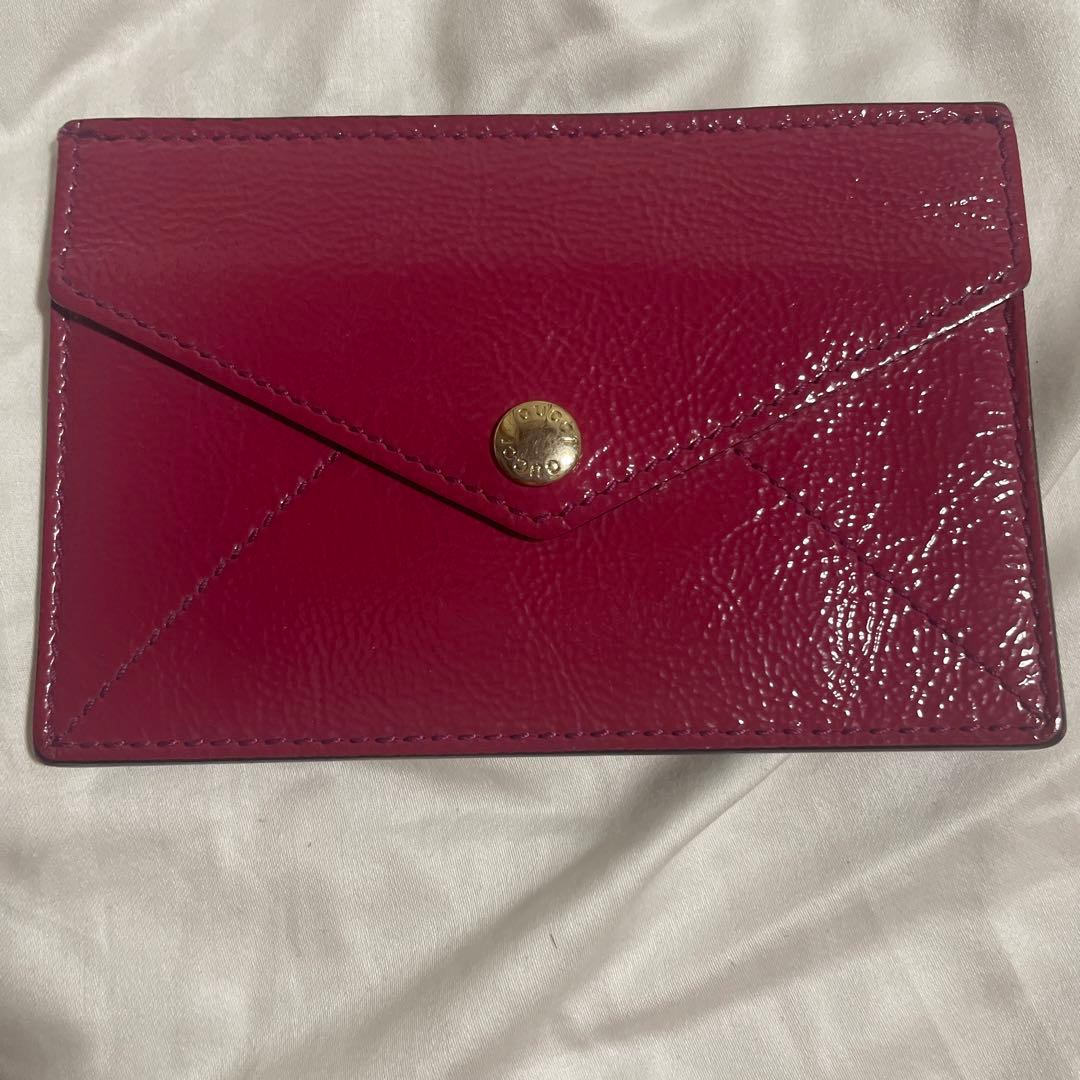 【美品】GUCCI カードケース ピンクパープル