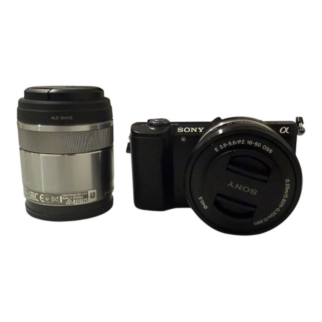 SONY a5000 デジカメ ブラック ダブルズームレンズキット