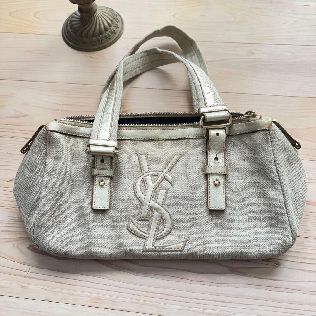 【イブサンローラン】ヴィンテージ カハラ　ミニボストン　ハンドバッグ