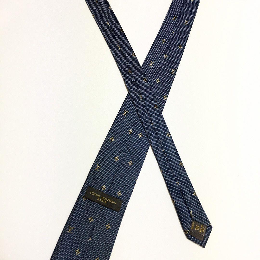 未使用級 ルイヴィトン Louis Vuitton ネクタイ LV柄 モノグラム