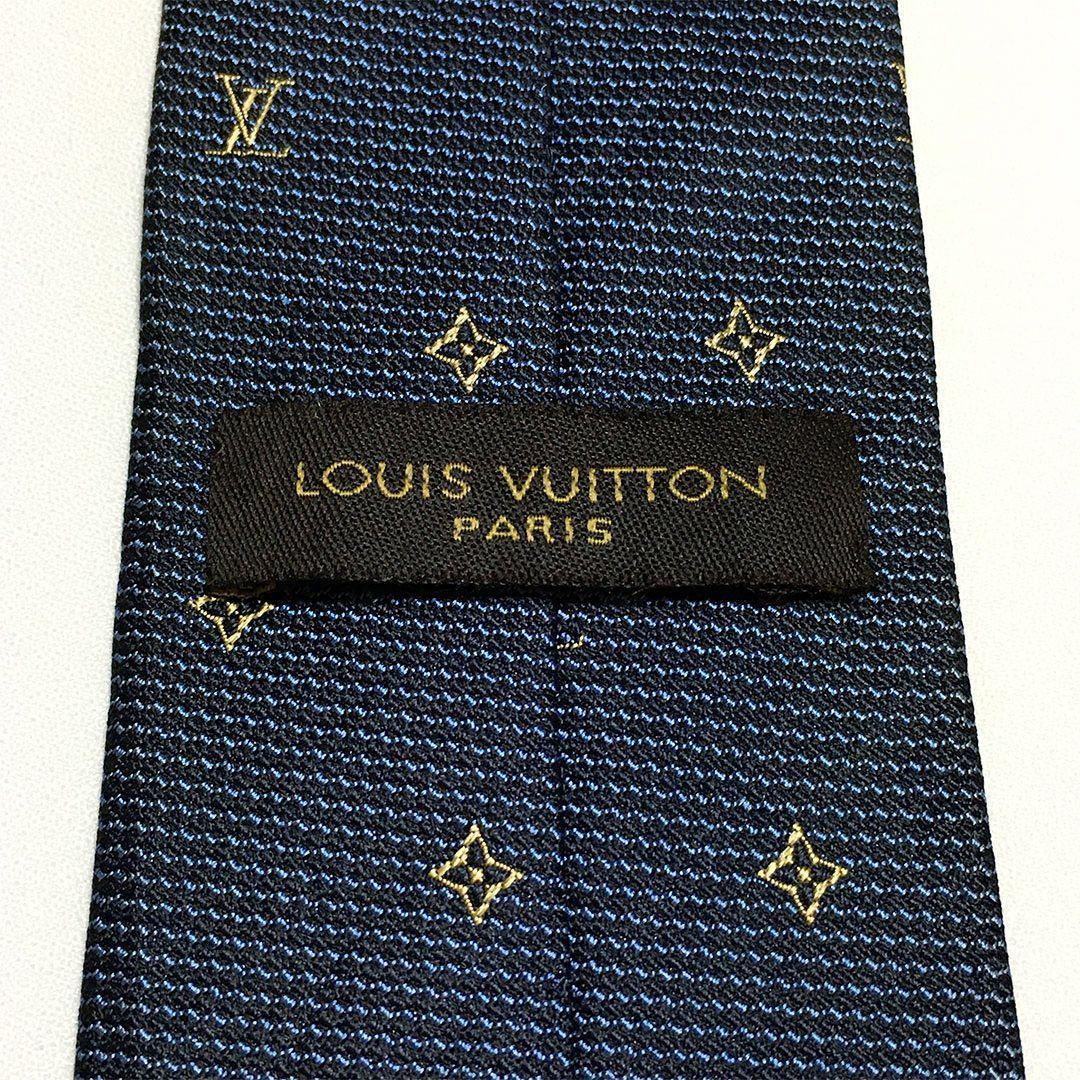 未使用級 ルイヴィトン Louis Vuitton ネクタイ LV柄 モノグラム