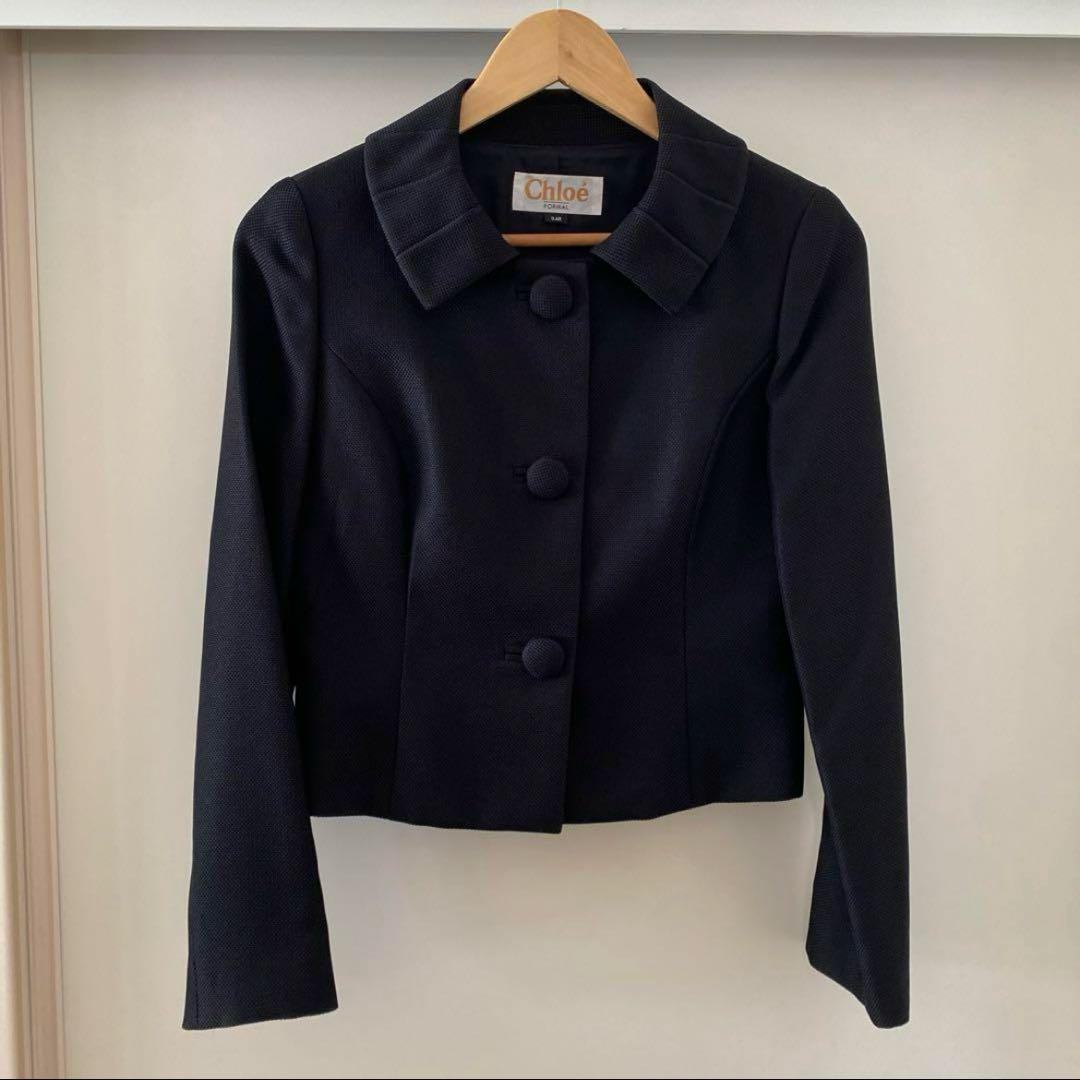 【美品】クロエ　ブラックフォーマル　ワンピースとジャケット　セットアップ