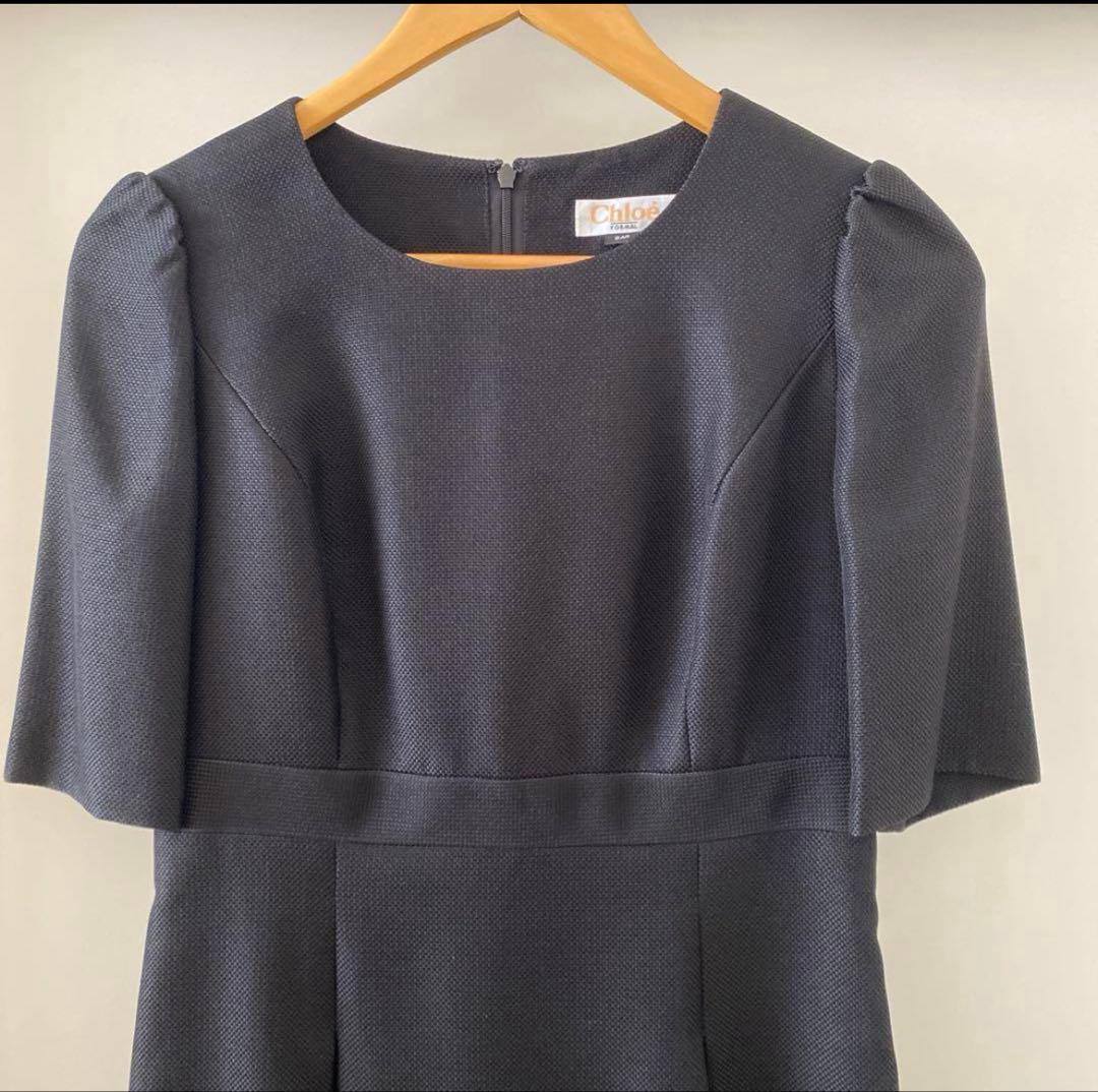 【美品】クロエ　ブラックフォーマル　ワンピースとジャケット　セットアップ