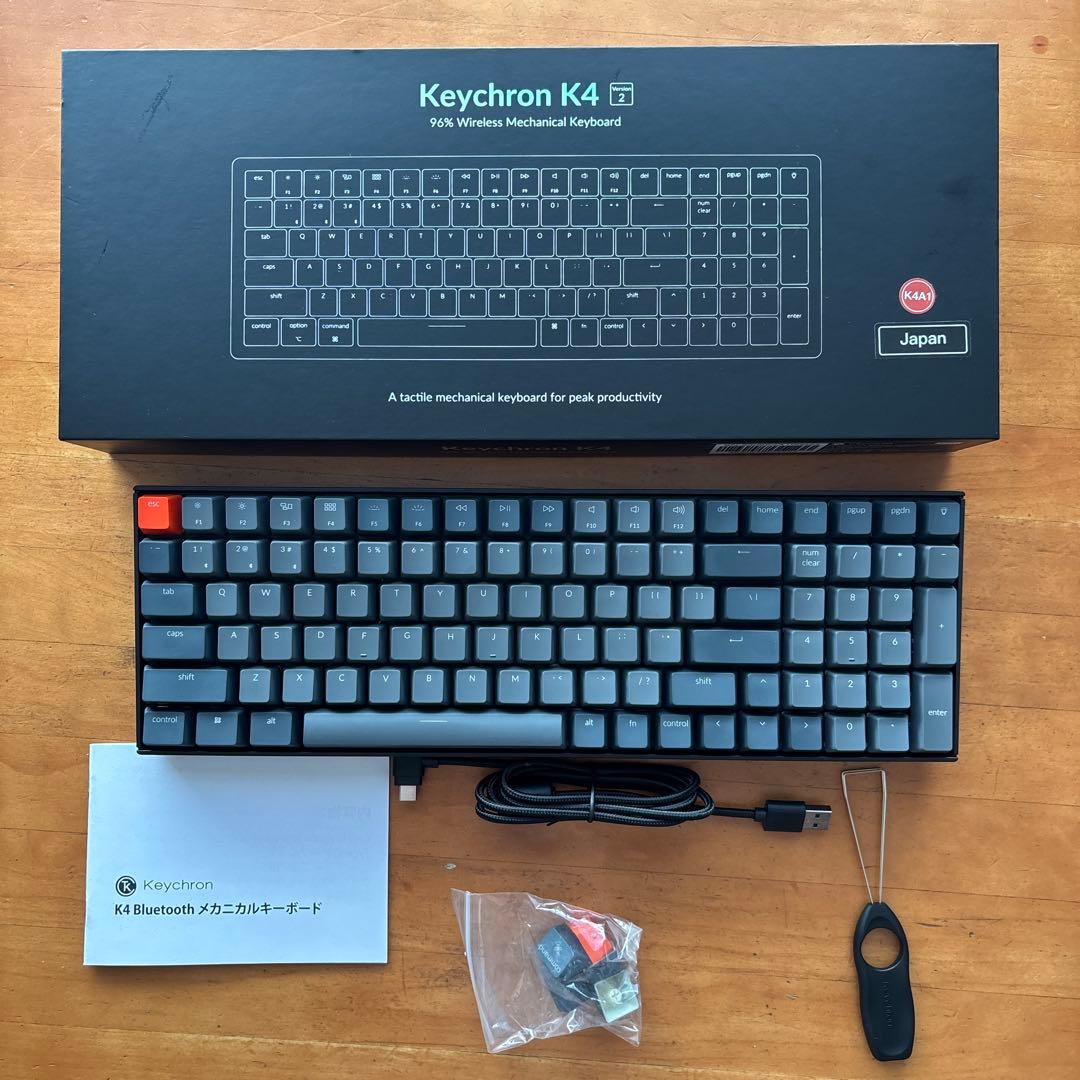 [美品] Keychron K4 ワイヤレス メカニカルキーボード US配列