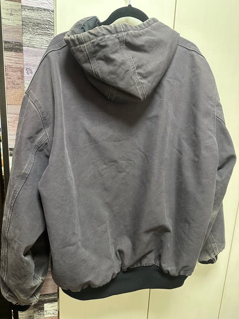 ダ*ム様 Carhartt フード付き アクティブジャケット ブラック フェード