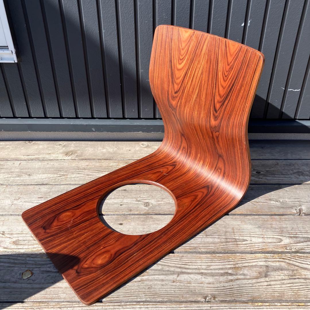 昭和レトロ 天童木工 Tendo 曲げ木 木製座椅子 4脚セット プライウッド