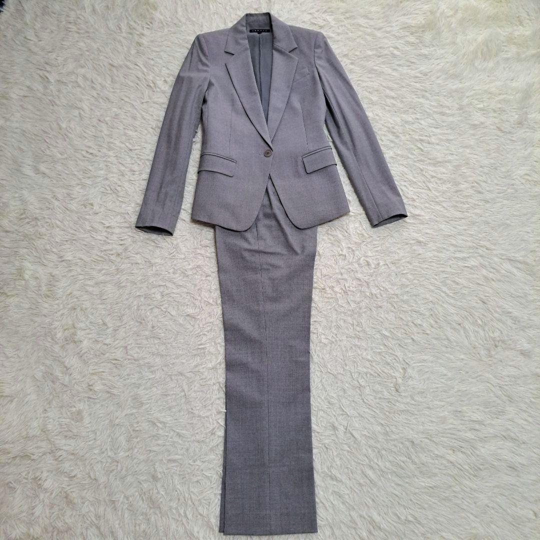 【Theory】3ピース　パンツ　スカート　セットアップスーツ　グレー