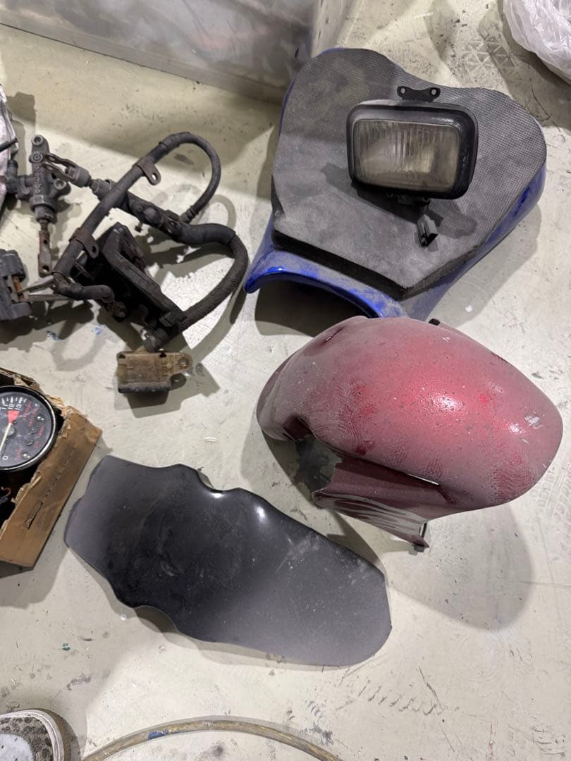 ⑤ NSR50 シロタコ　バイク メーター ブレーキ フェンダー