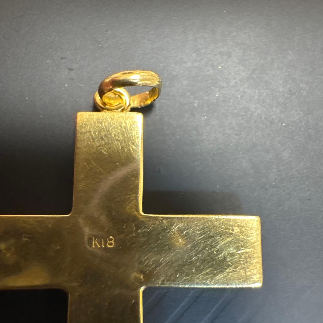 暴れん棒将軍 　K18ゴールド 十字架 ネックレス 2g