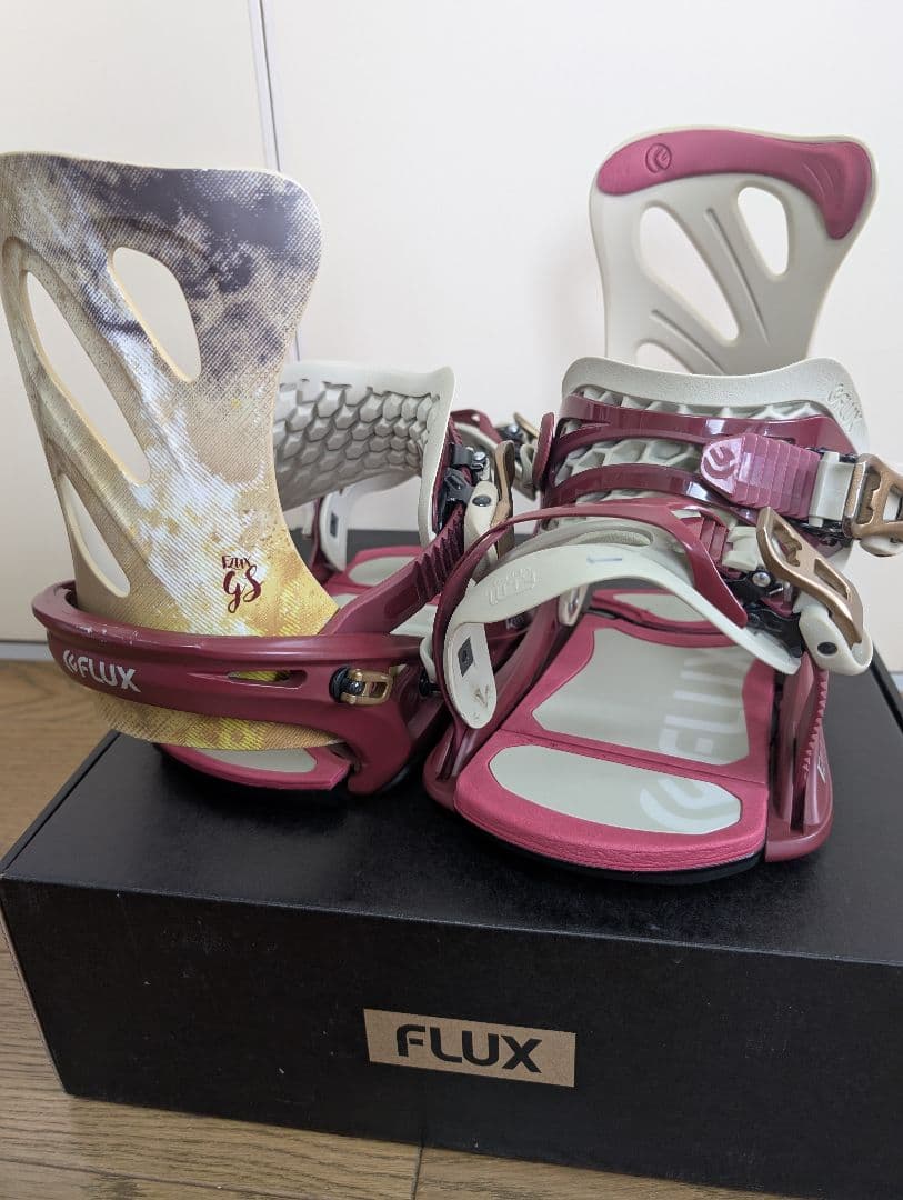 FLUX GS サイズ：SM スノーボードビンディング マルーン