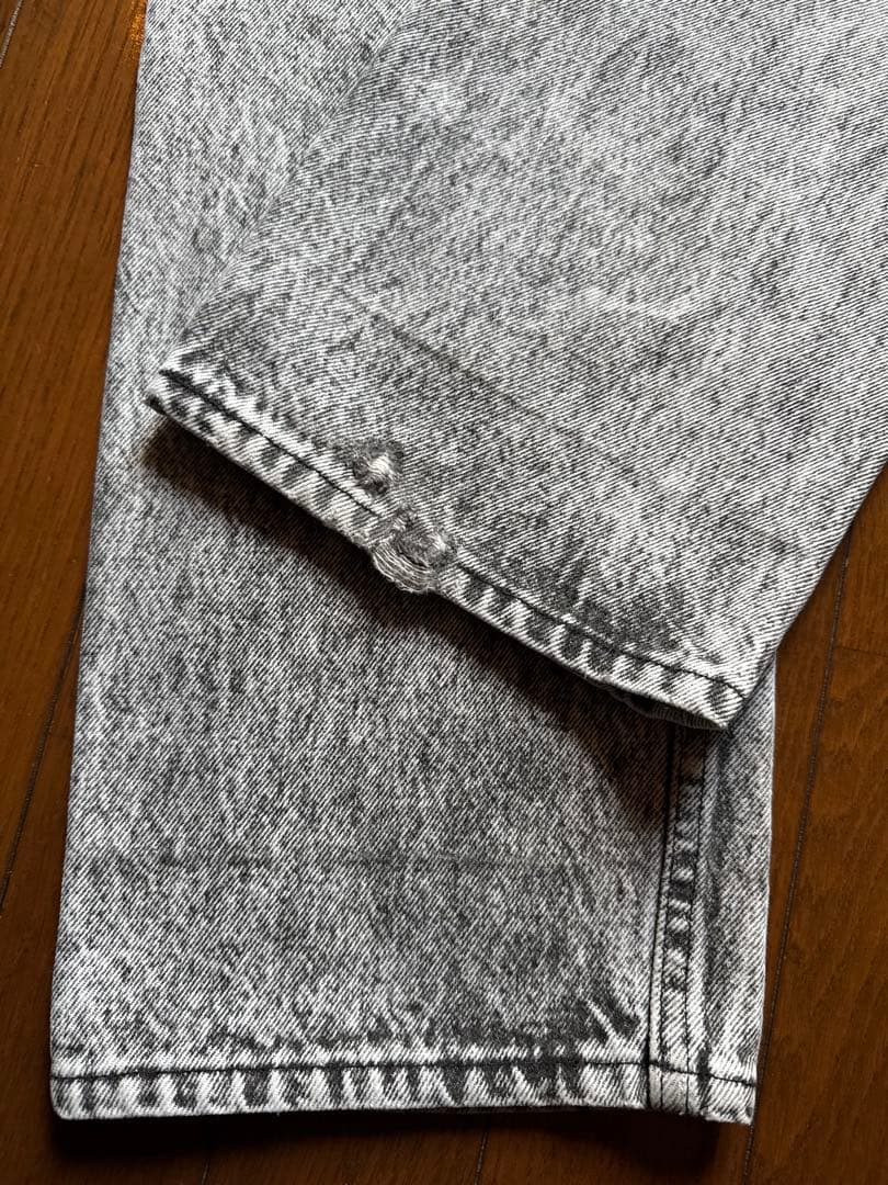 希少【80s】Levi's 501 USA製 ブラックケミカルウォッシュ W32