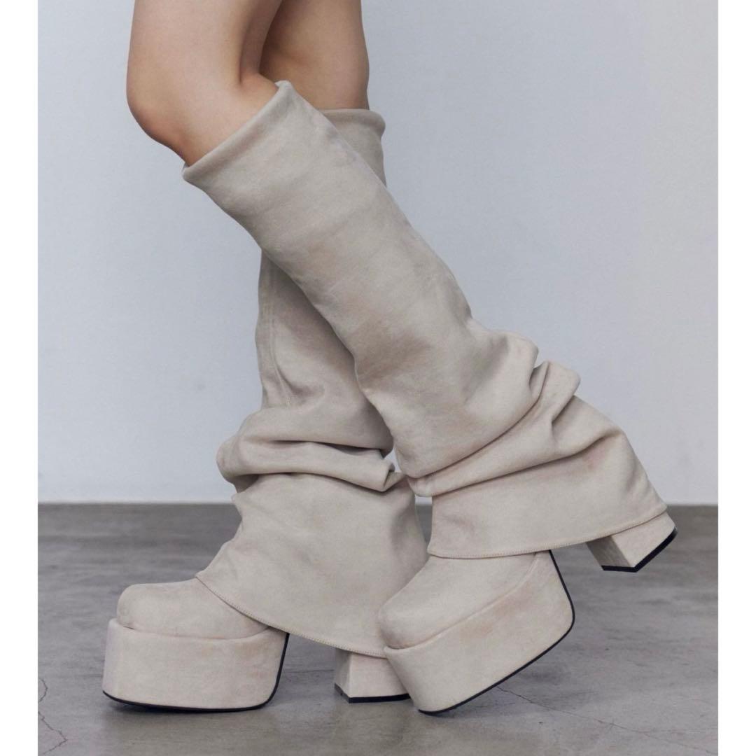 EMODA ルーズフレアカバーフィットブーツ L